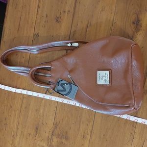 Valentina leather backpack/sling bag